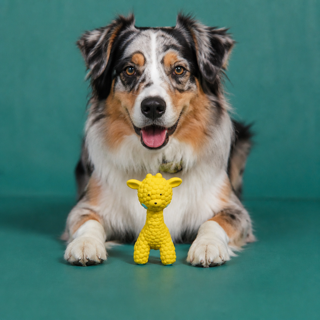 Interactive Squeaky Giraffe Toy for Dogs