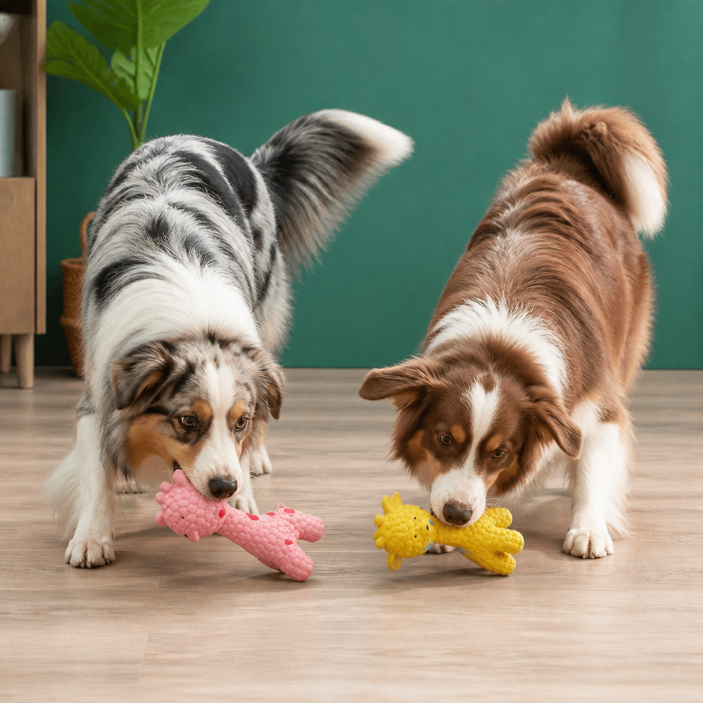 Interactive Squeaky Giraffe Toy for Dogs