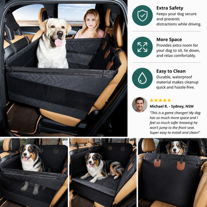 Hard Bottom Single Car Seat Extender for Dogs