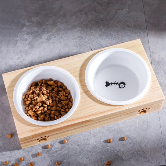 Duo Bowl in Wooden Design