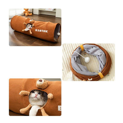Collapsible Play Tunnel for Cats