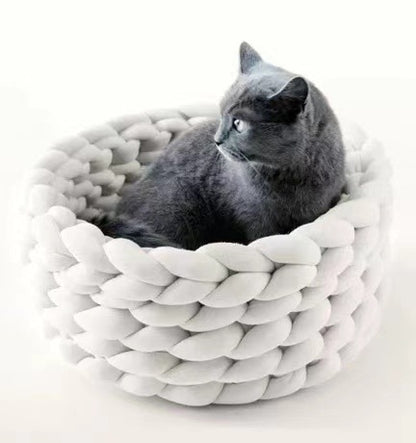 Handwoven Cat Basket