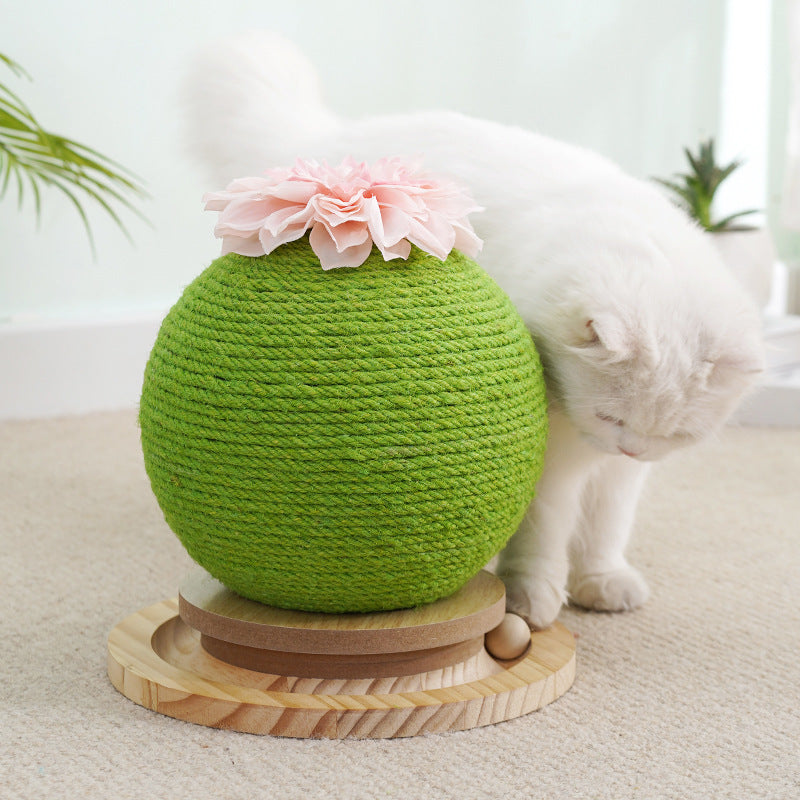 Cat Scratch Cactus with Integrated Toy