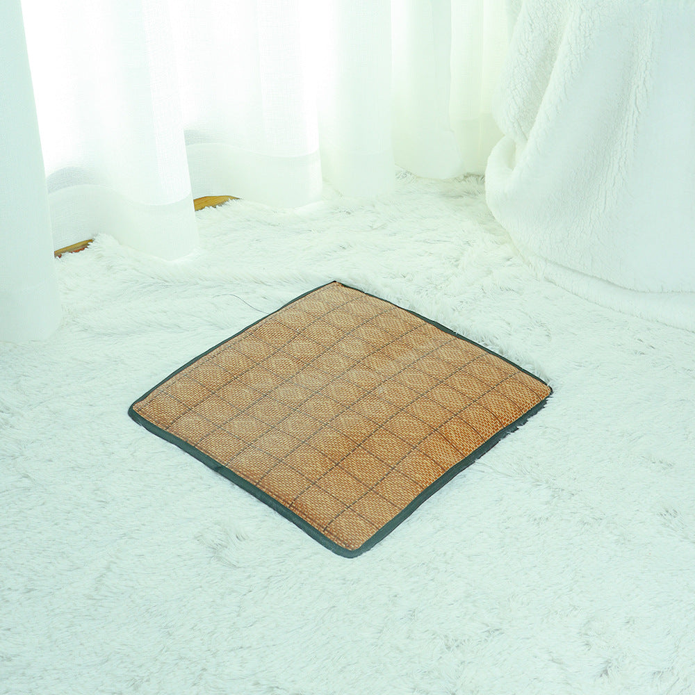 Premium Cat Tent with Rattan Mat