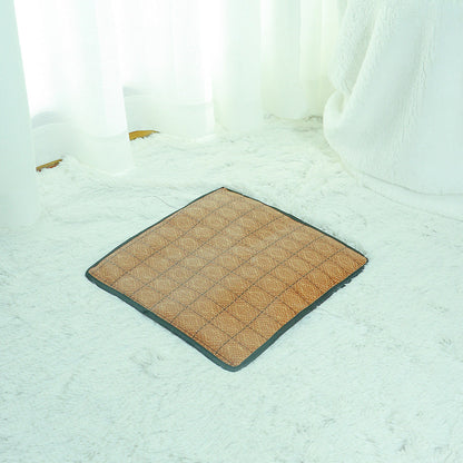 Premium Cat Tent with Rattan Mat
