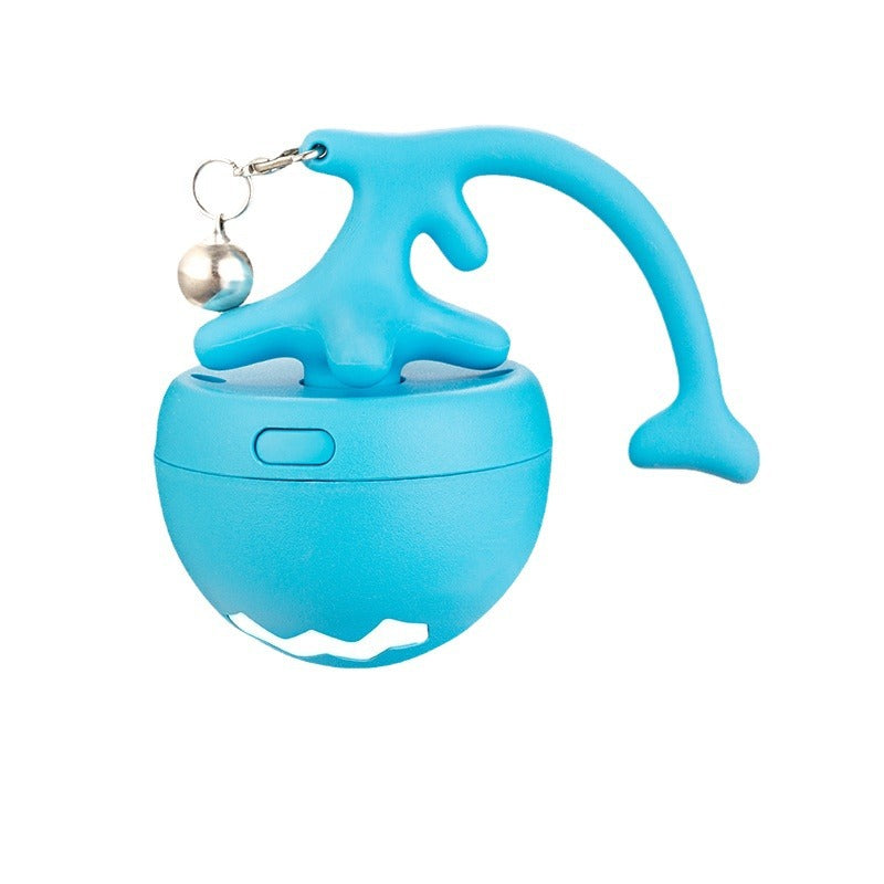 Interactive Cat Toy Ball with Feathers