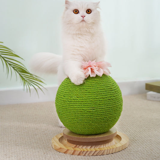 Cat Scratch Cactus with Integrated Toy