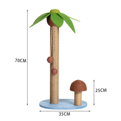 Sisal Palm Tree/Mushroom Cat Tree