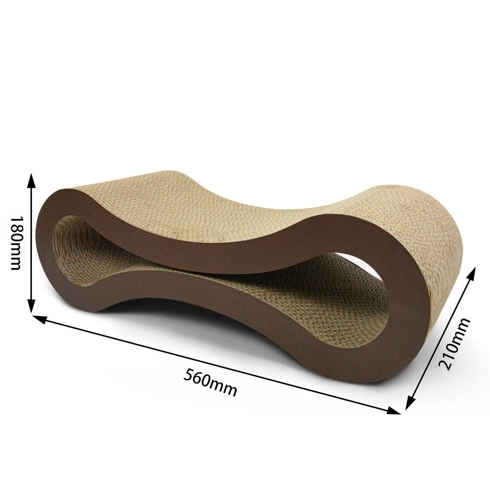 Luxury Infinity Cat Bed in Cardboard