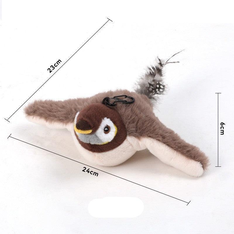 Squawking Parrot Bird Toy for Cats