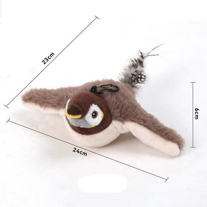 Squawking Parrot Bird Toy for Cats