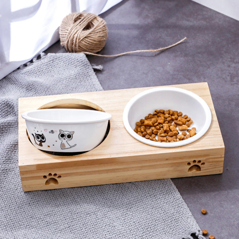Duo Bowl in Wooden Design
