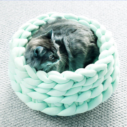 Handwoven Cat Basket