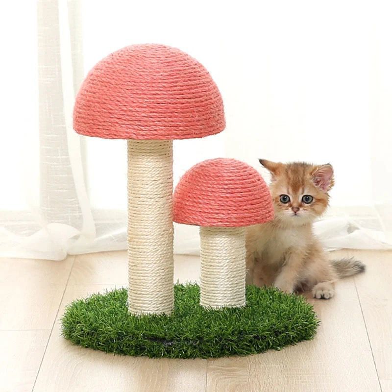 Mushroom Sisal Cat Tree