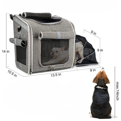 3-in-1 Bicycle Dog Carrier Bag