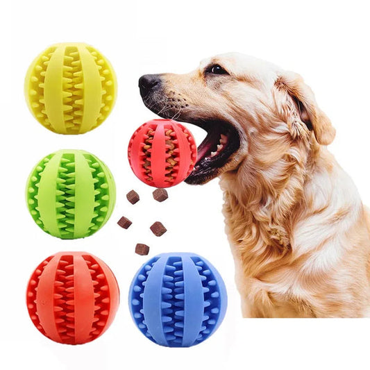 Chew Ball for Dogs with Treats and Teeth Cleaning