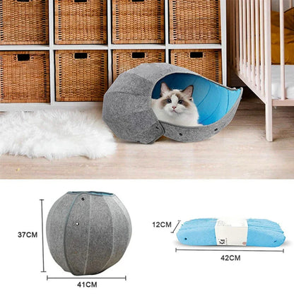 5-in-1 Cat Bed with Tunnel and Toys