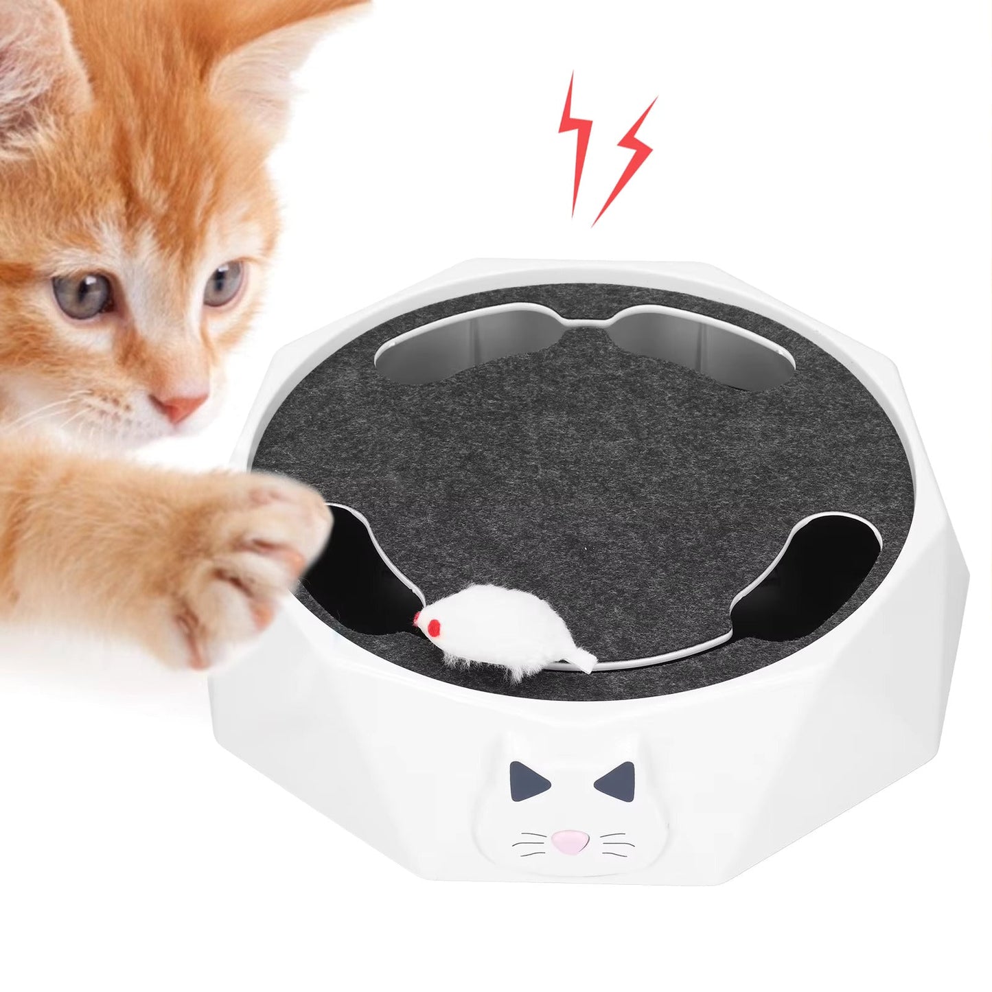 Interactive Cat Toy with Moving Mouse
