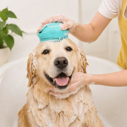 Practical 2-in-1 Professional Dog Bath Brush – Deep Cleaning & Massage in One Step