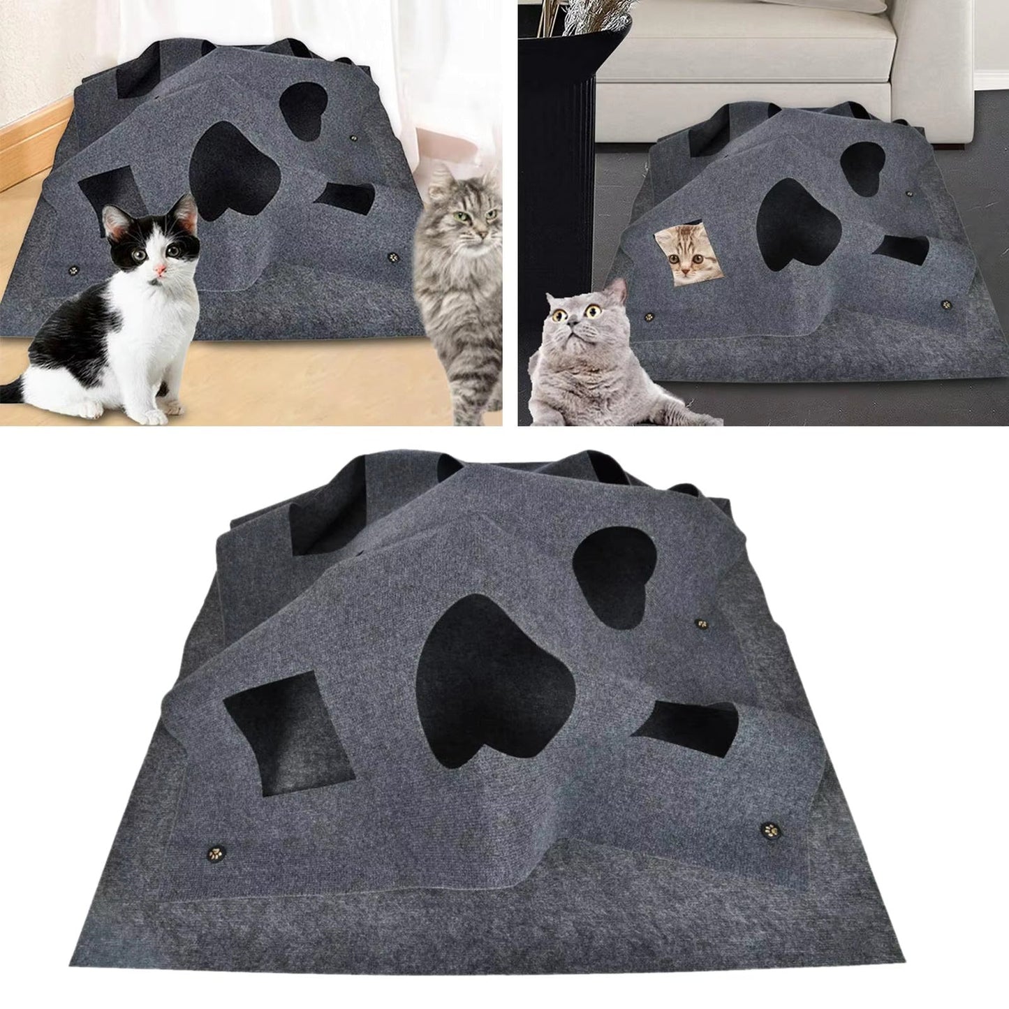 Creative Play and Hide Mat for Cats