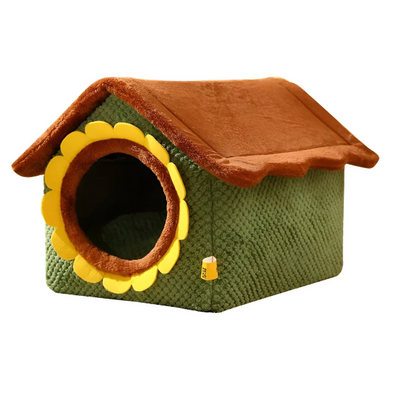 Comfortable Plush Tent Bed for Cats