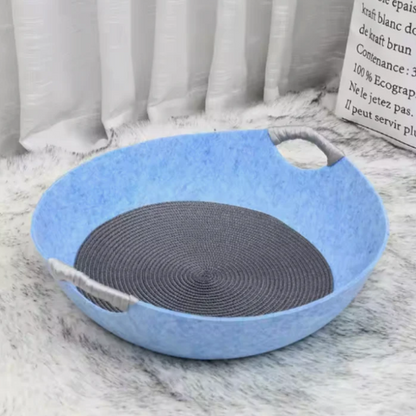 Comfortable Felt Cat Bed with Carry Handles