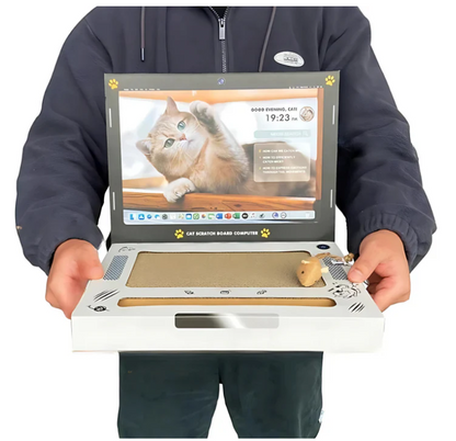 Laptop-Shaped Cat Scratcher