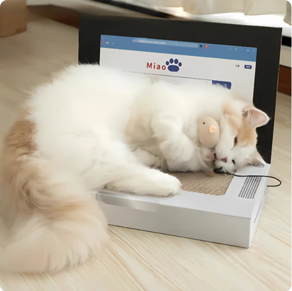 Laptop-Shaped Cat Scratcher