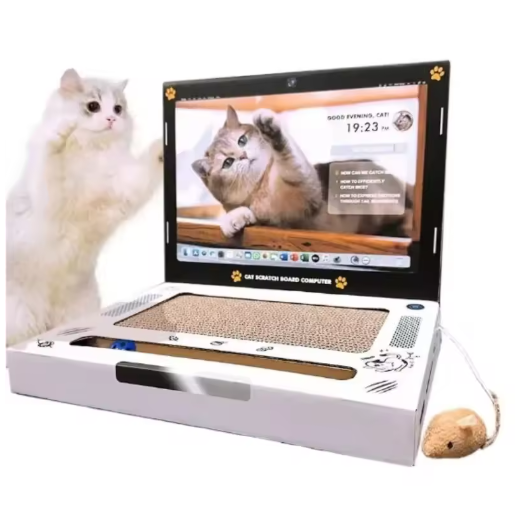 Laptop-Shaped Cat Scratcher