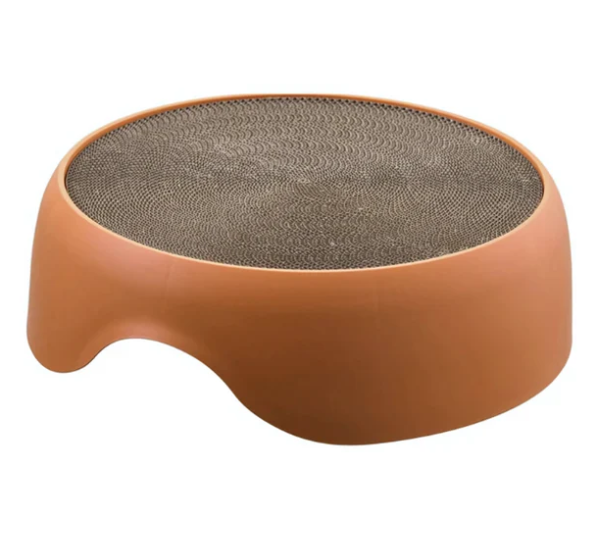 Multifunctional Cat Bed with Scratching Surface and Resting Cushion