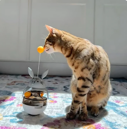 Interactive Treat Toy With Swinging Function For Cats