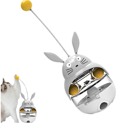 Interactive Treat Toy With Swinging Function For Cats