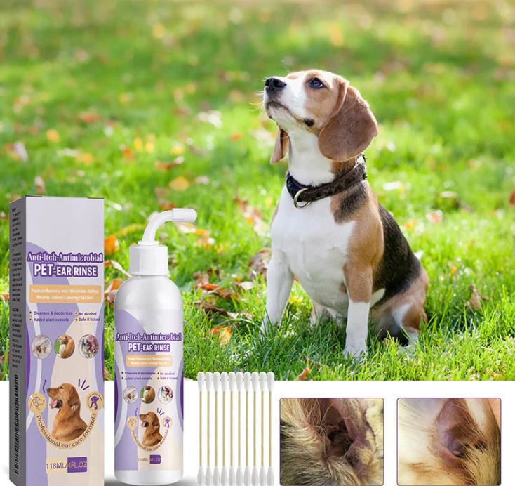Gentle Care for Pet Ears – Eliminates Dirt and Odors