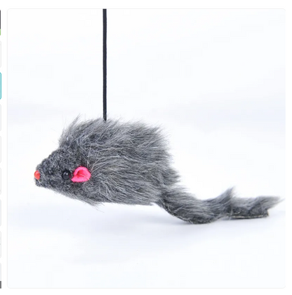 Interactive Cat Toys - Mouse Toy with Pull Cord