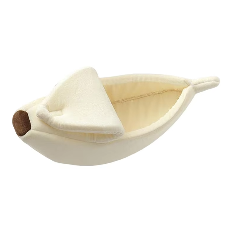 Banana-Shaped Baby Nest for Dogs and Cats – Cozy Winter Bed for Pets