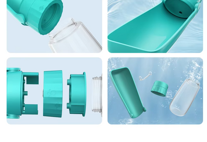 Portable Water Bottle for Dogs - Leak-Proof Travel Dispenser with Integrated Bowl