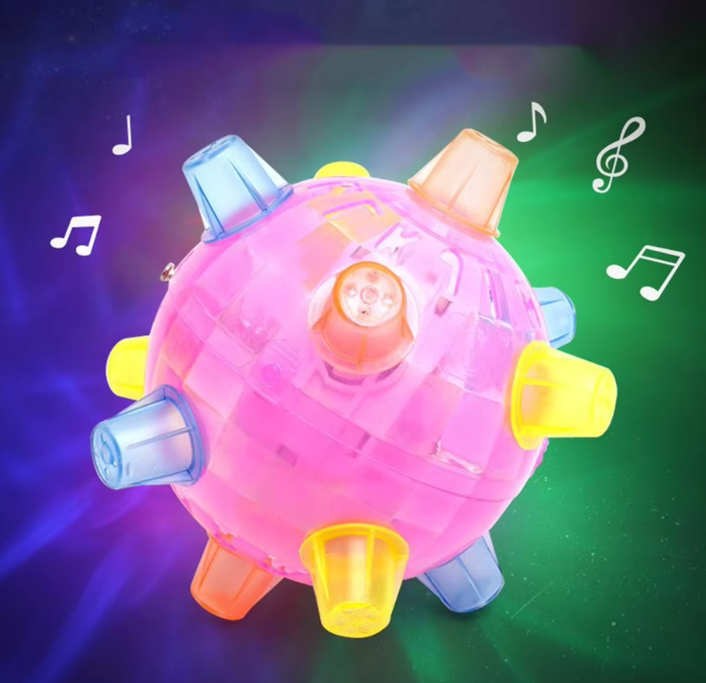 Flashing Play Ball for Pets with Light Effect and Sound Function