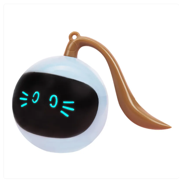 Interactive Cat Toy with LED Lights - Ball-Shaped Toy for Cats