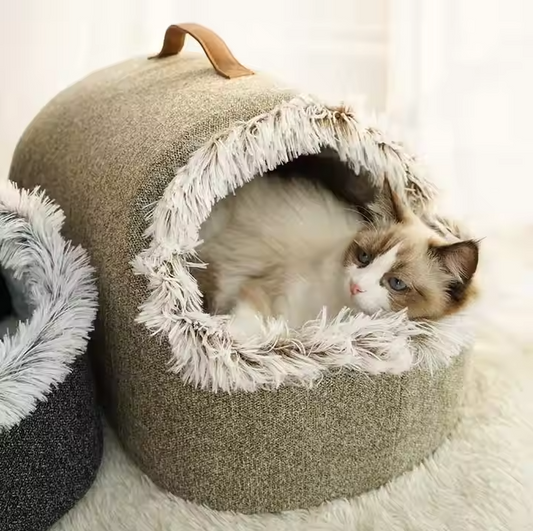 Cat House Bed with Soft Edges for Ultimate Comfort