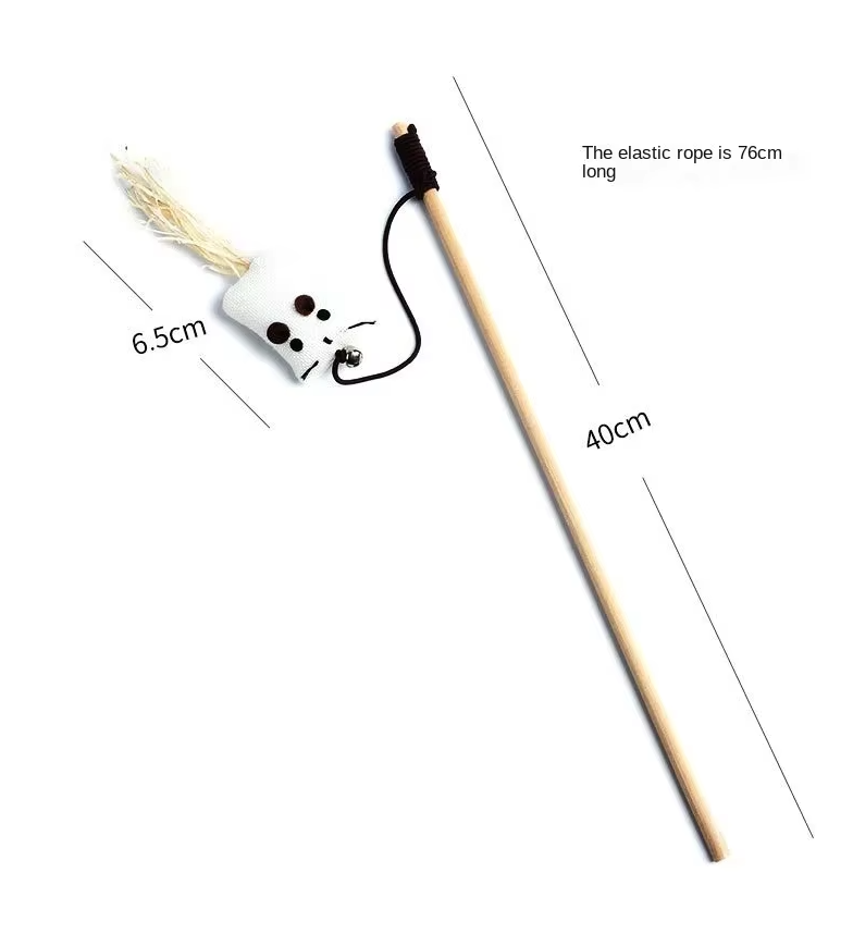 Interactive Cat Toys – Natural Toys with Feathers and Bells