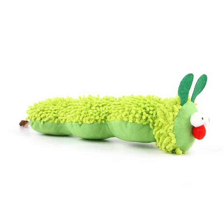Caterpillar Cat Toy – Soft Plush with Catnip