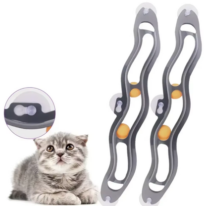 Window Cat Toys - Interactive Play Track with Moving Balls