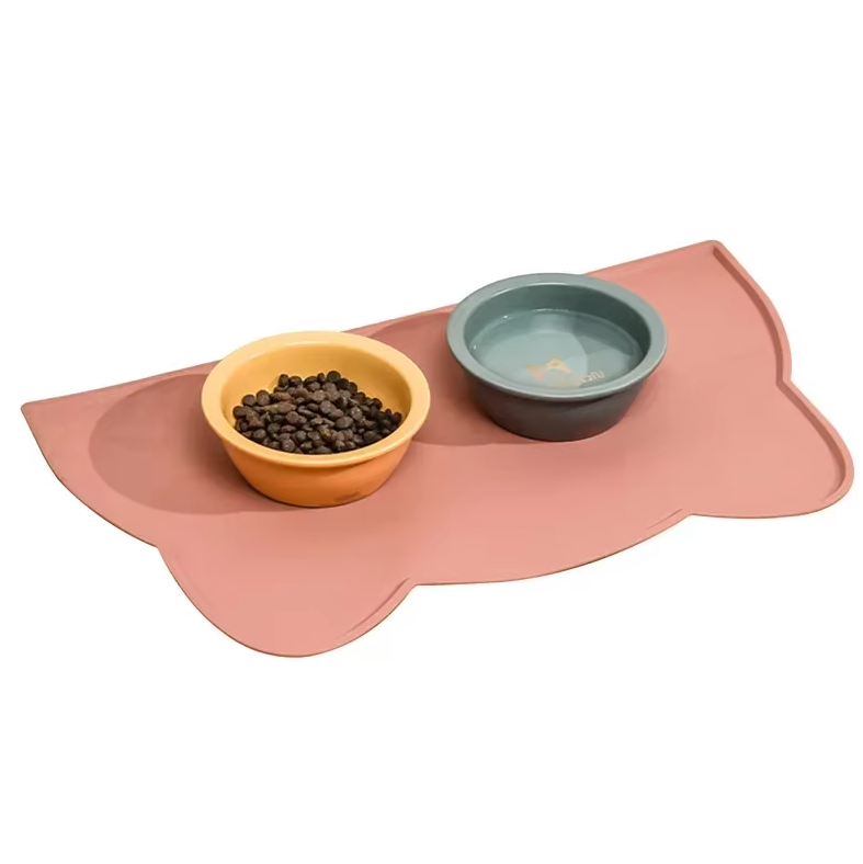 Cat Bowl Mat with Non-Slip Bottom