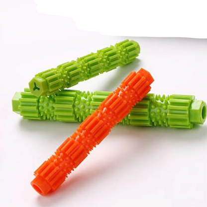 Dog Chew Toy - Durable Teething Stick with Treat Function and Dental Hygiene Effect