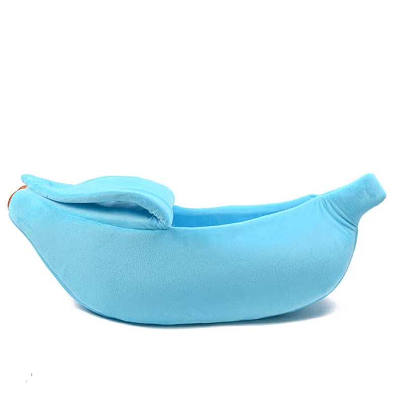 Banana-Shaped Baby Nest for Dogs and Cats – Cozy Winter Bed for Pets