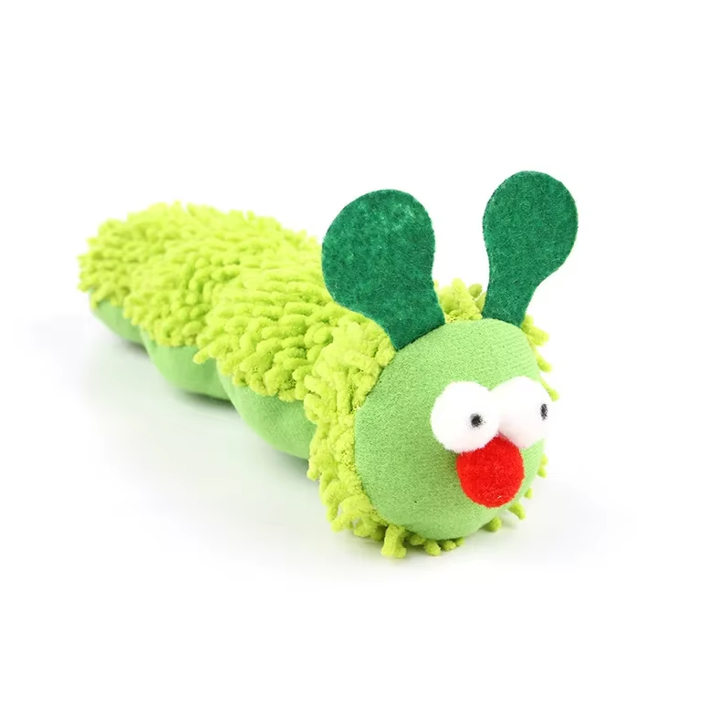 Caterpillar Cat Toy – Soft Plush with Catnip