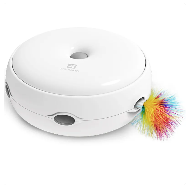 Interactive Cat Toys - Automatic Toy with Rainbow Feathers