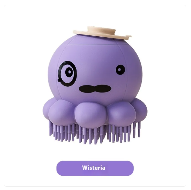 Silicone Pet Brush with Foam Dispenser - Effective Coat Care for Dogs and Cats