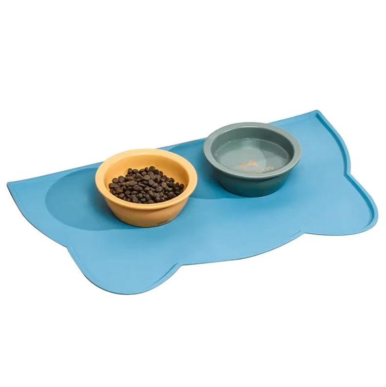 Cat Bowl Mat with Non-Slip Bottom