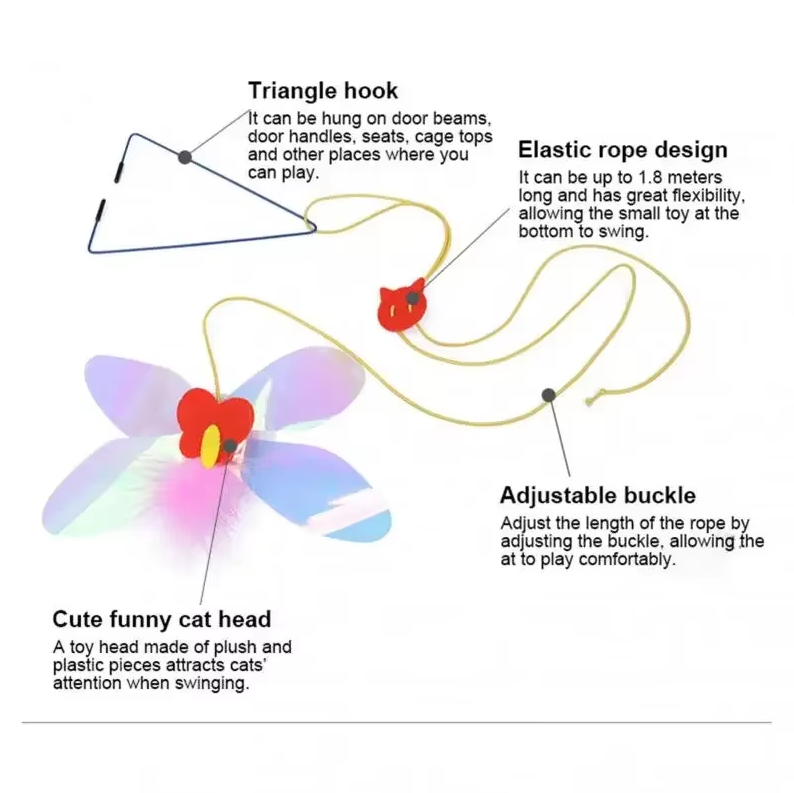 Interactive Door Toy - Jumping Mouse for Active Cats